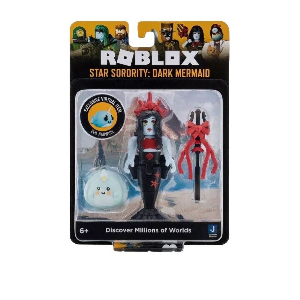 Roblox Jazwares Star‎ Sorority Dark Mermaid Figure Collectible & Virtual Item